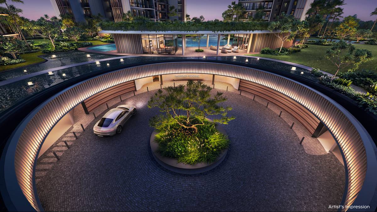 Thomson Reserve Grand Arrival entrance drop-off — Bright Hill Drive Upper Thomson